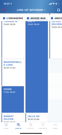 Appmiral - schedule view